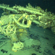 A deck gun of the sunken German U-boat U-166.